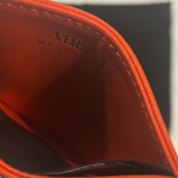 Versace Card Holder NWT authentic coral - Picture 6 of 10
